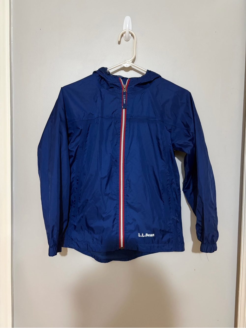 L.L. Bean Kids' Navy Windbreaker Rain Jacket Size 10